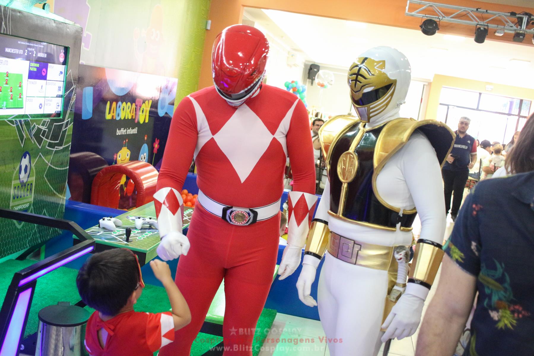Power Rangers Personagem Vivo Para Festas.