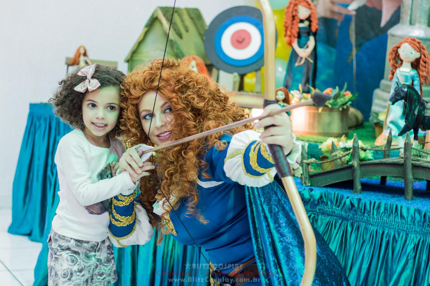Princesa Merida Personagem Vivo Valente
