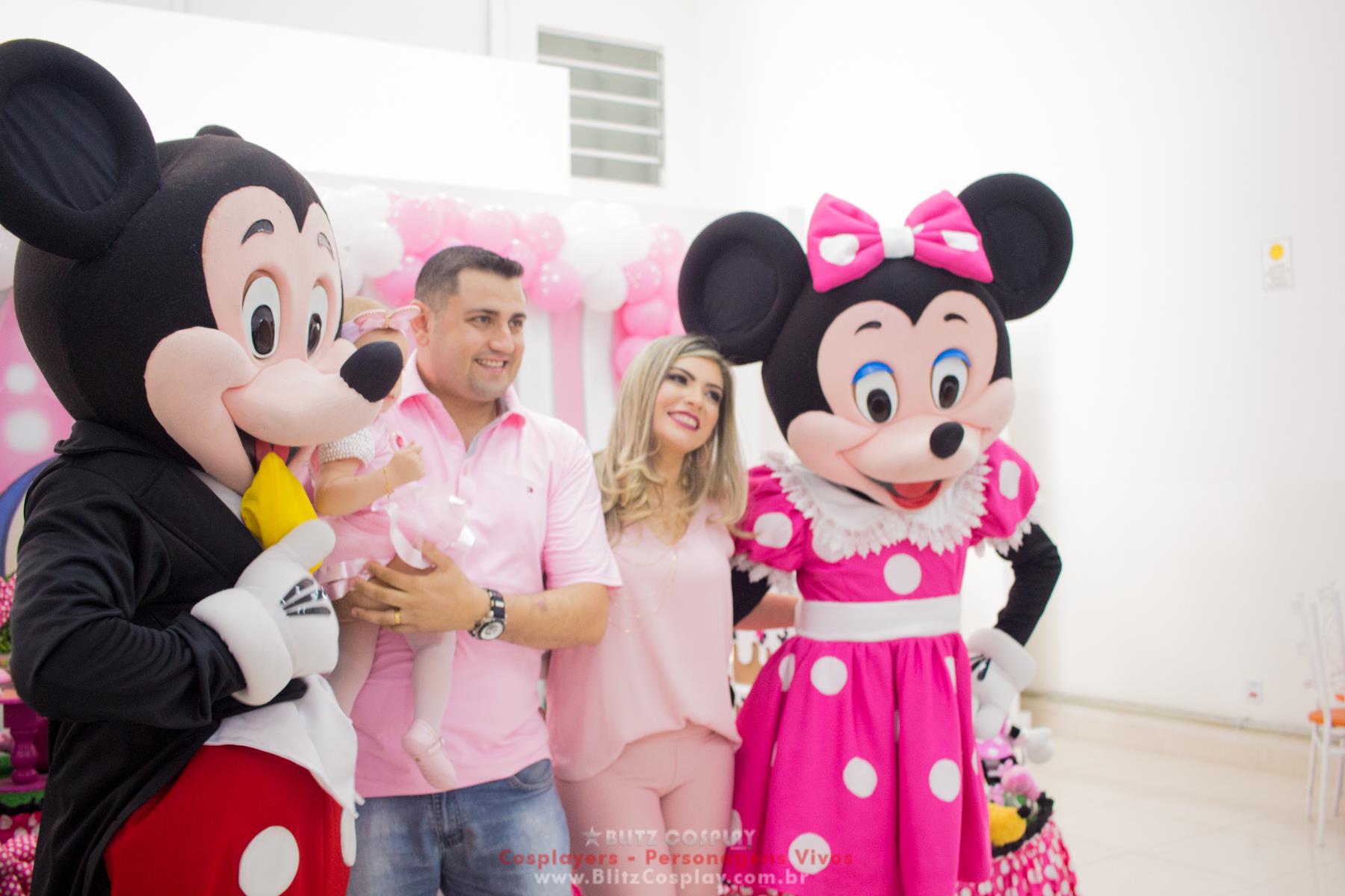 Mickey e Minnie personagens vivos festas