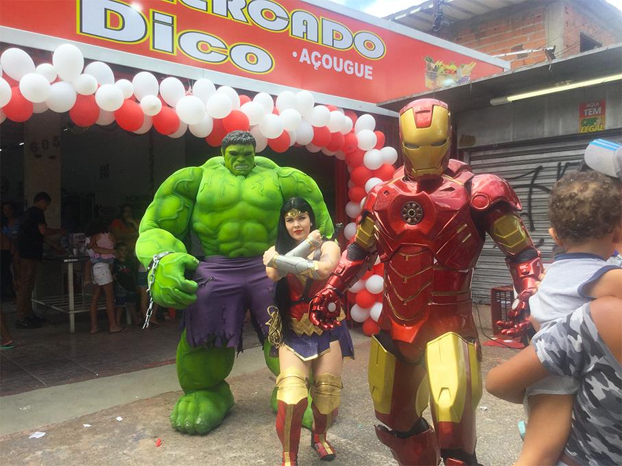 Hulk Personagem vivo para eventos