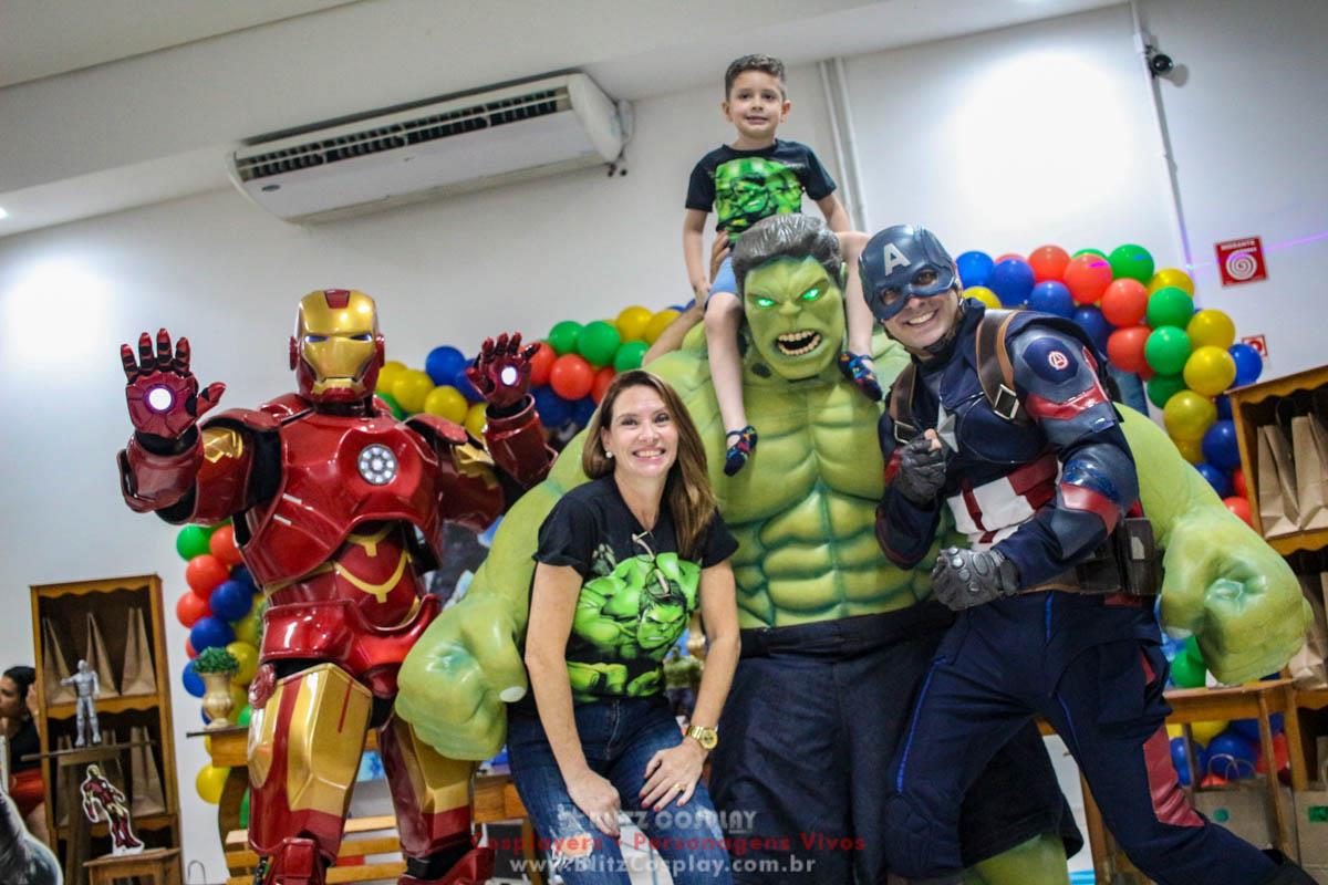 Os Vingadores Personagens Vivos Para Festas.
