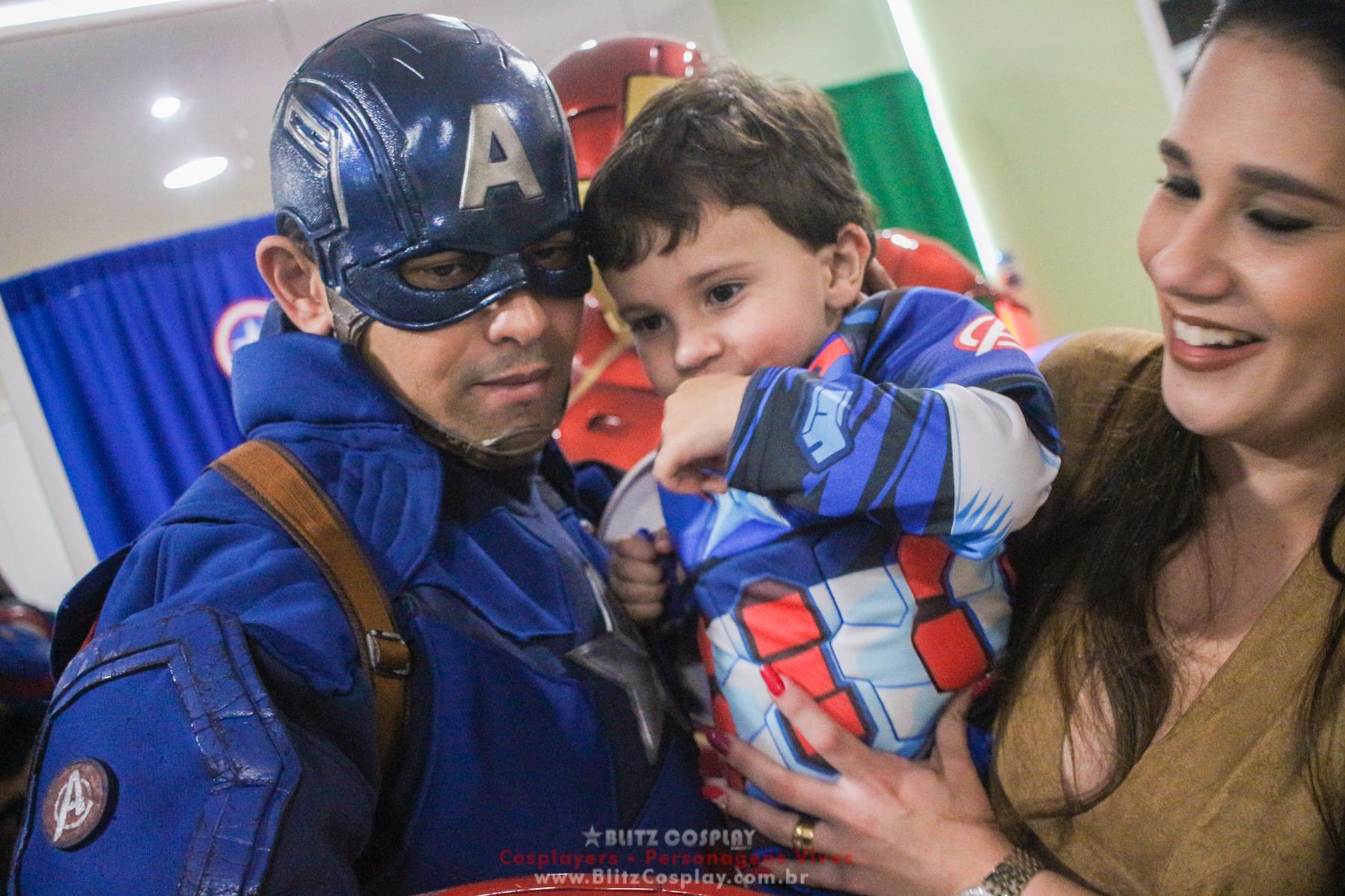 Personagem vivo Os Vingadores para festas