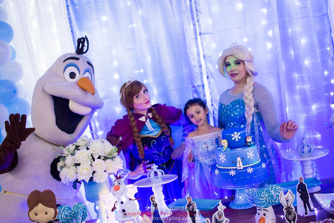 Frozen Personagens vivos para festa