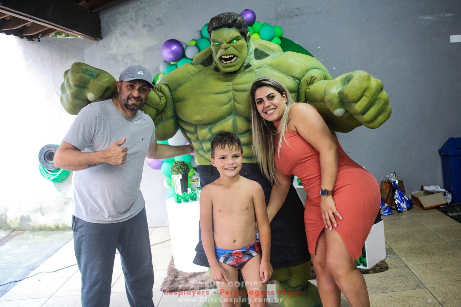 Hulk Personagem Vivo Para Festas e Eventos.