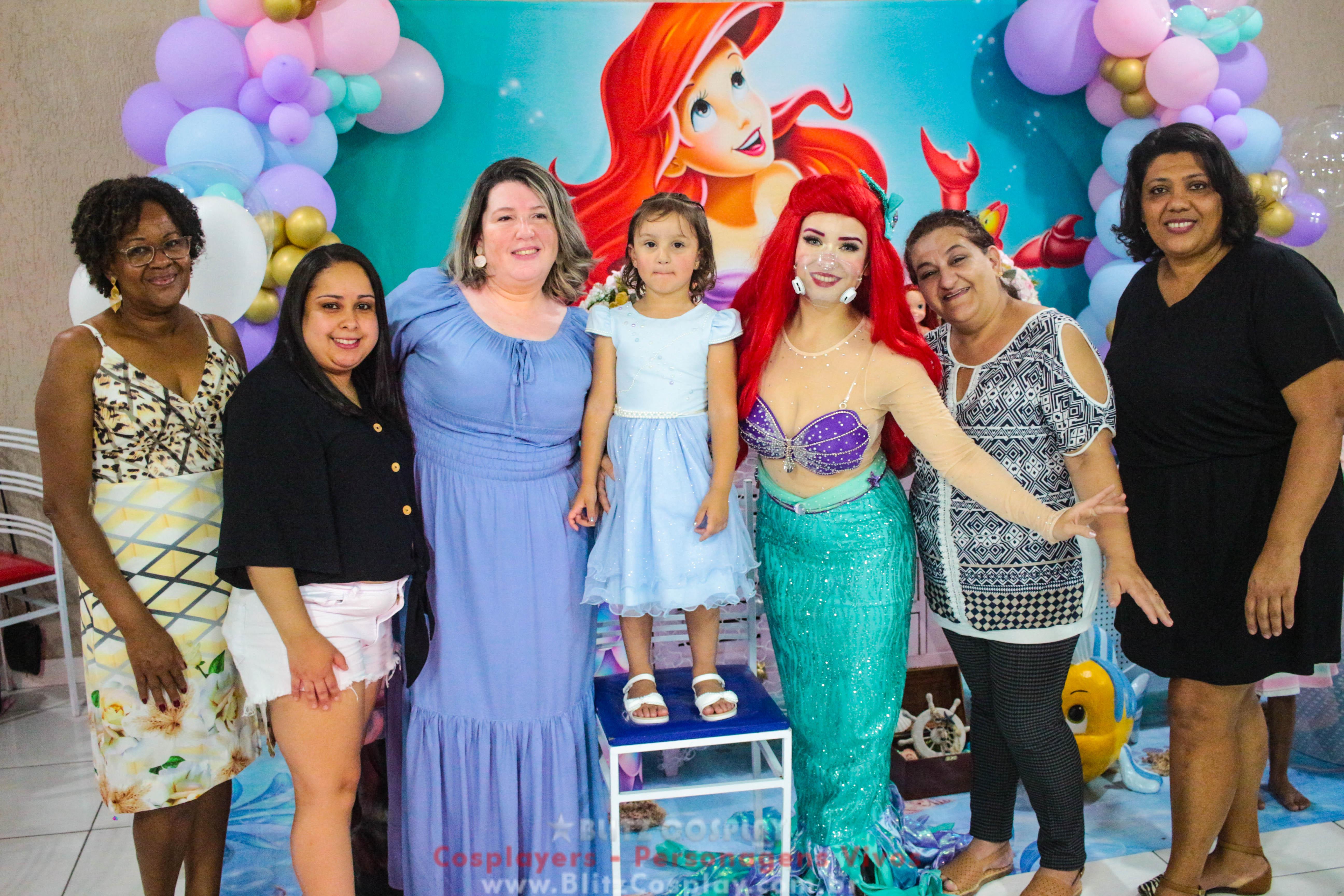 Ariel Personagem Vivo Para Festa e Eventos.