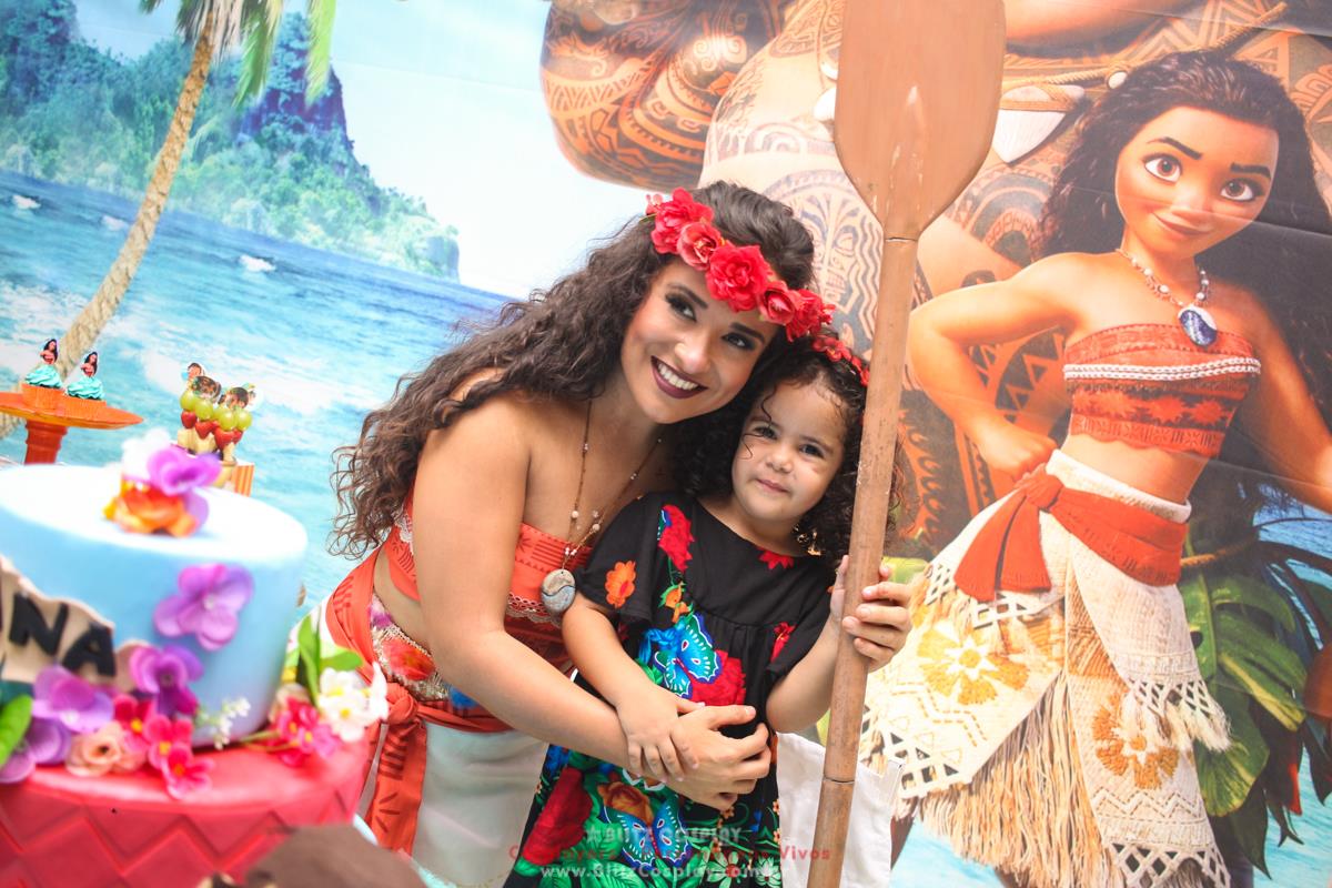 Moana personagem vivo para aniversários