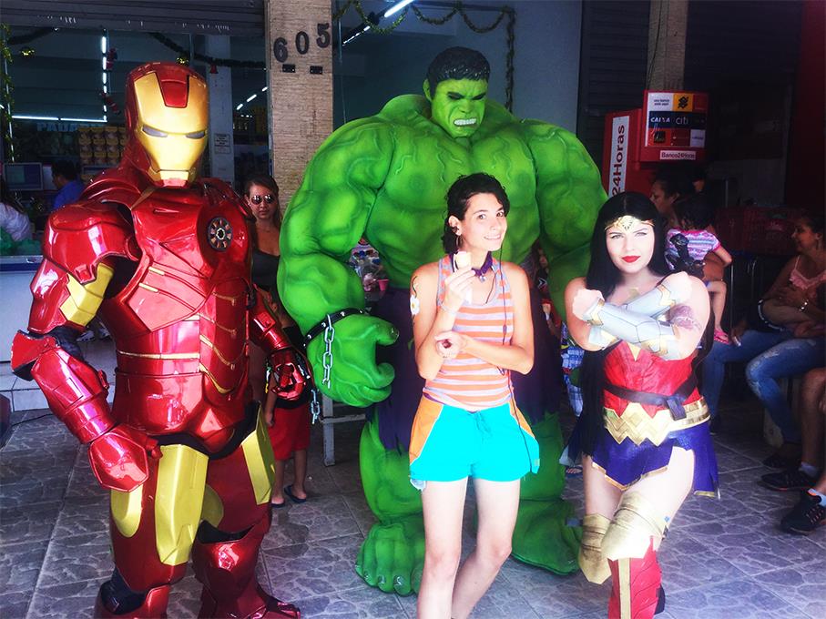 Hulk Personagem vivo para eventos