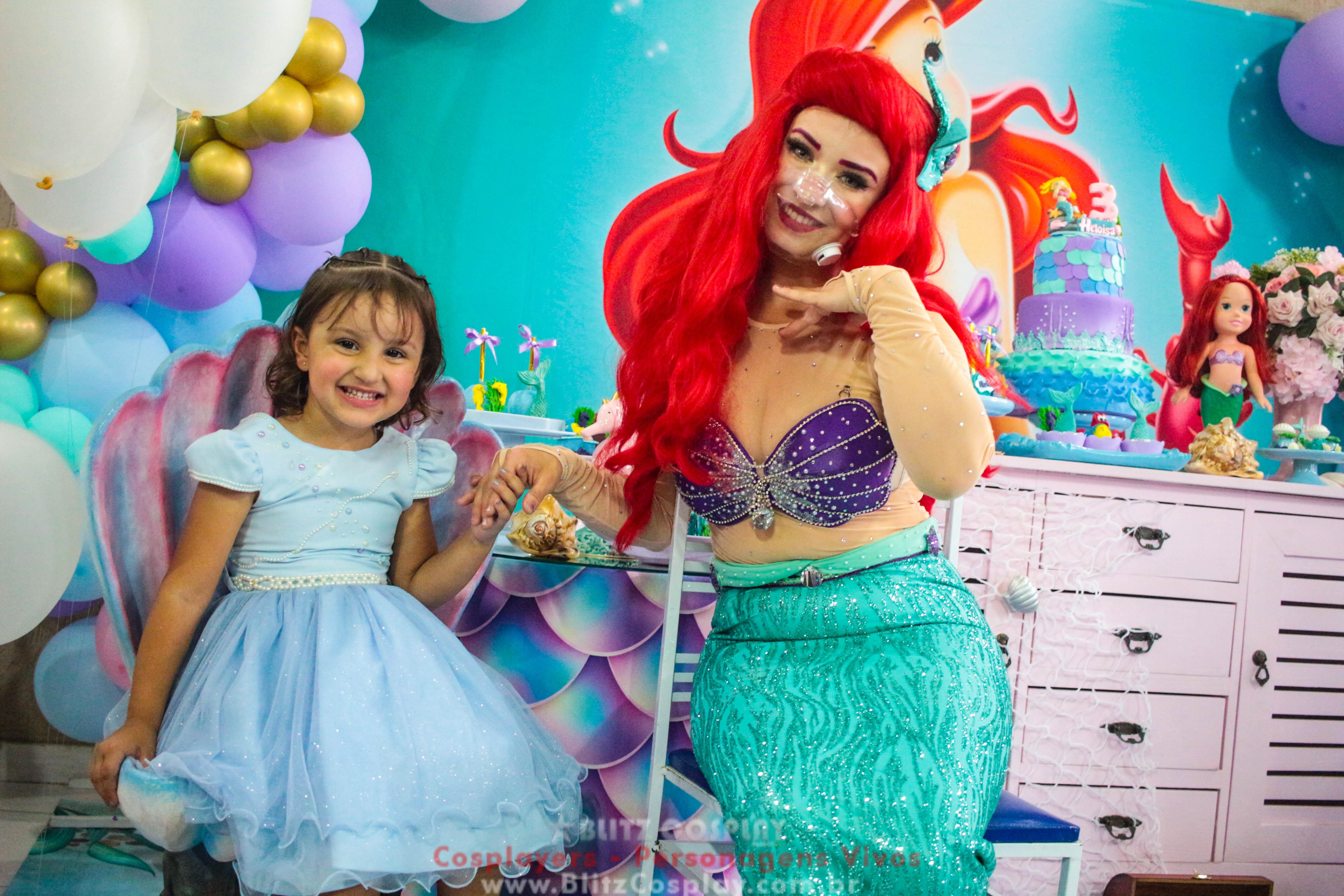 Ariel Personagem Vivo Para Festa e Eventos.