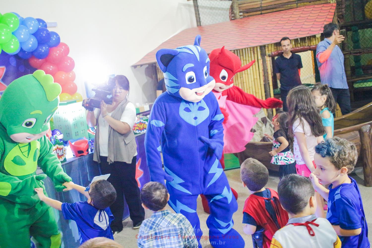 PJmask Personagem Vivo Para Festas