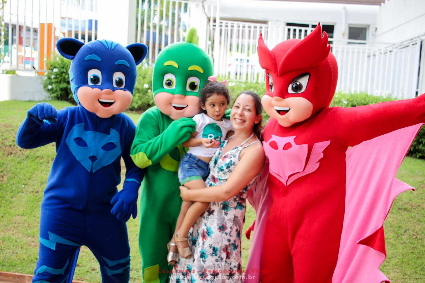 PJmask personagens vivos para eventos e festas