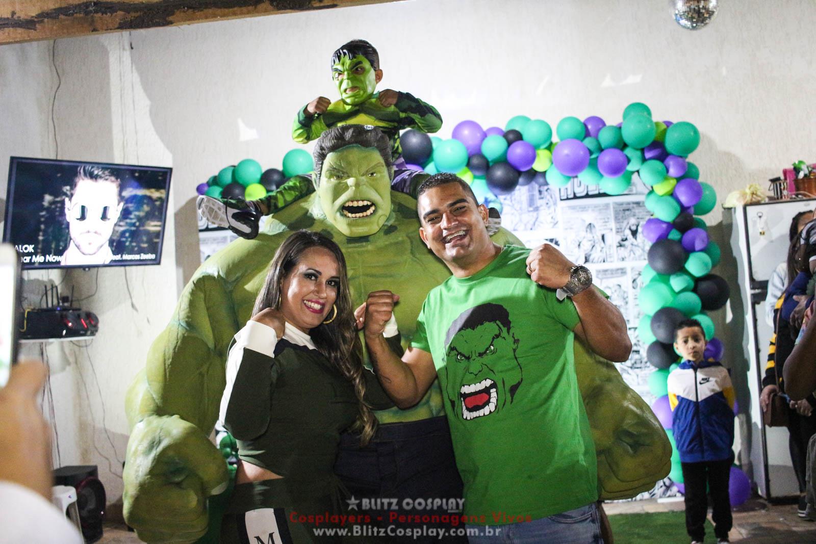 Hulk Personagem Vivo Para Festas e Eventos.