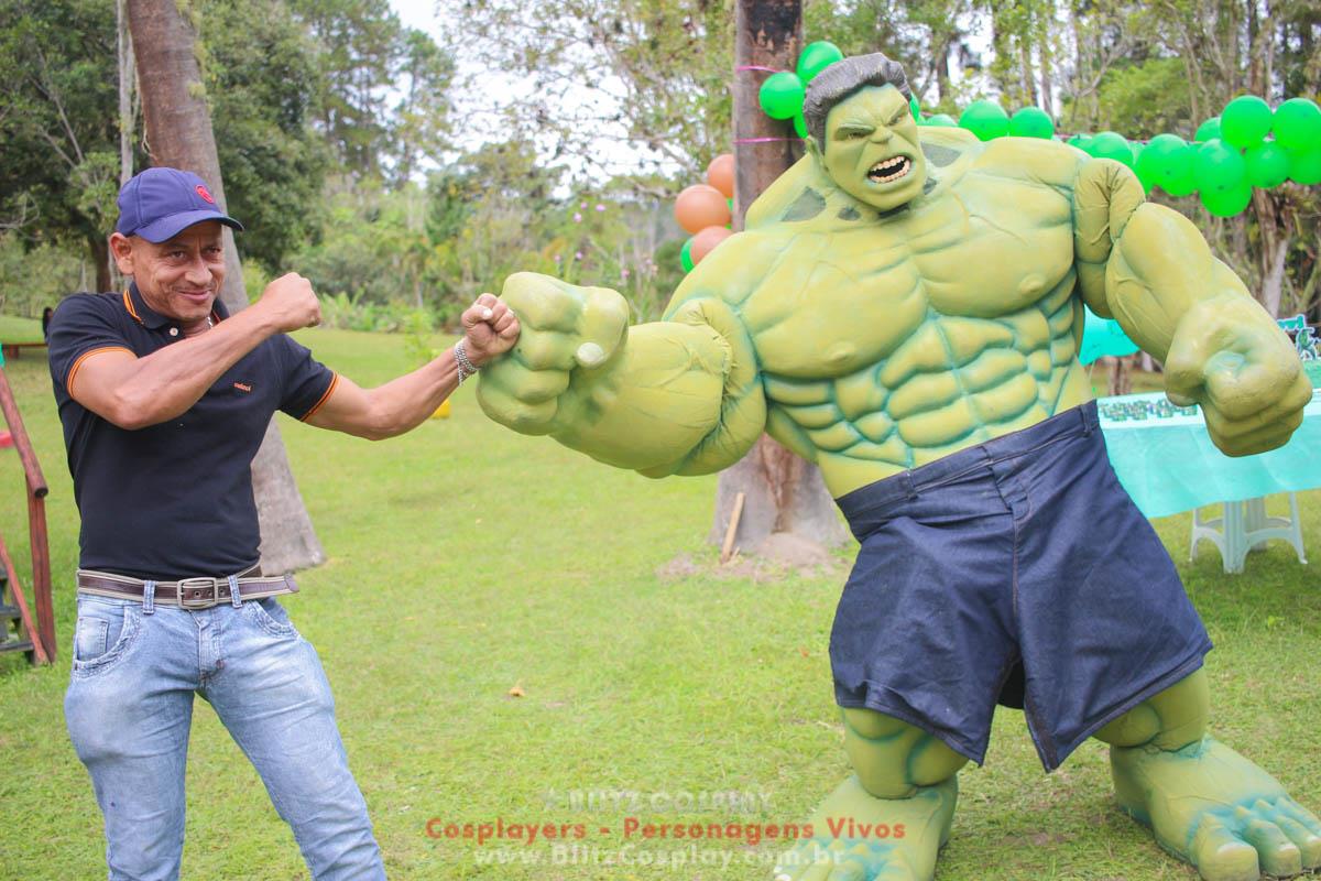 Hulk Personagem Vivo Para Festas e Eventos.