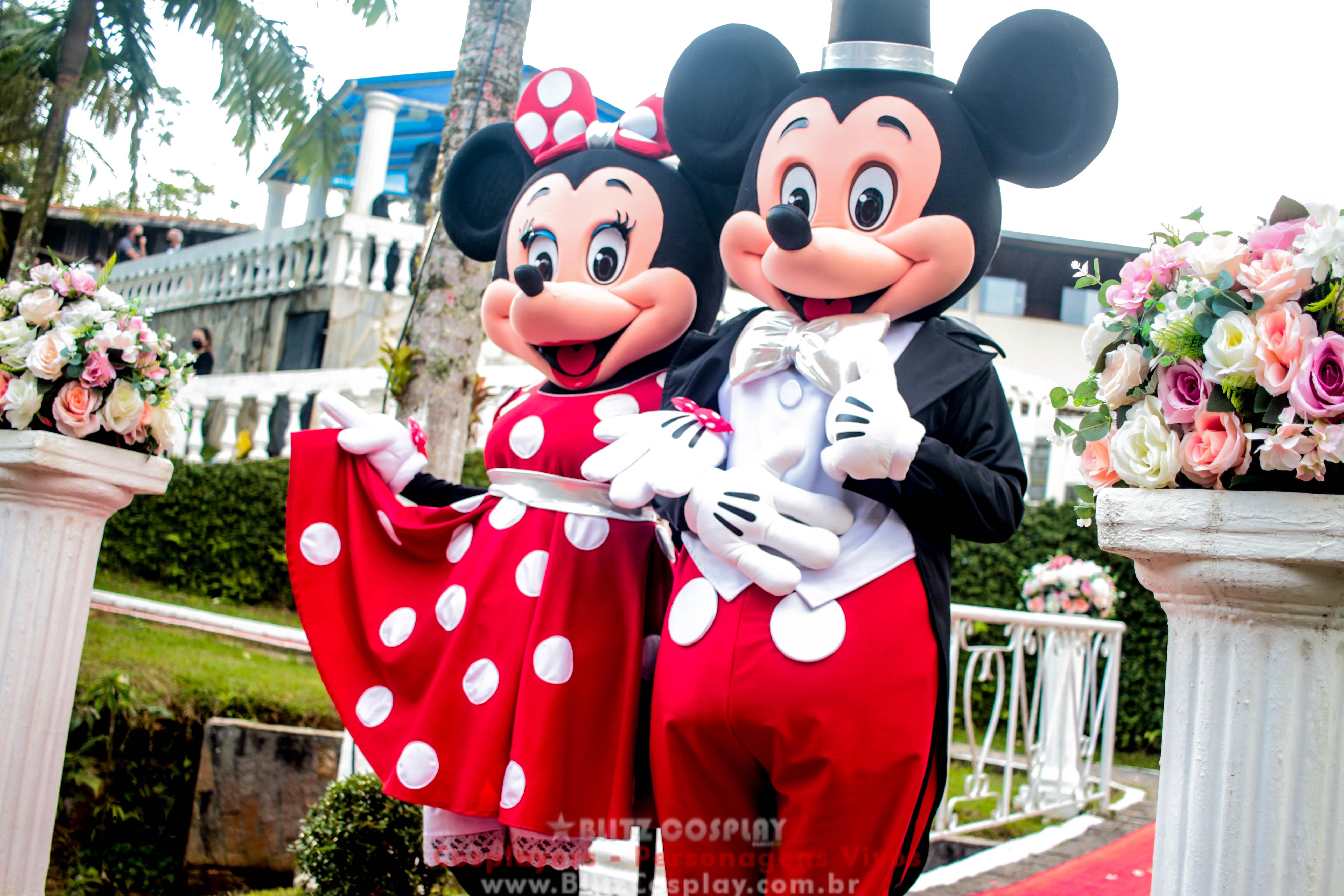 Mickey e Minnie Personagens Vivos Para Festas e Eventos.