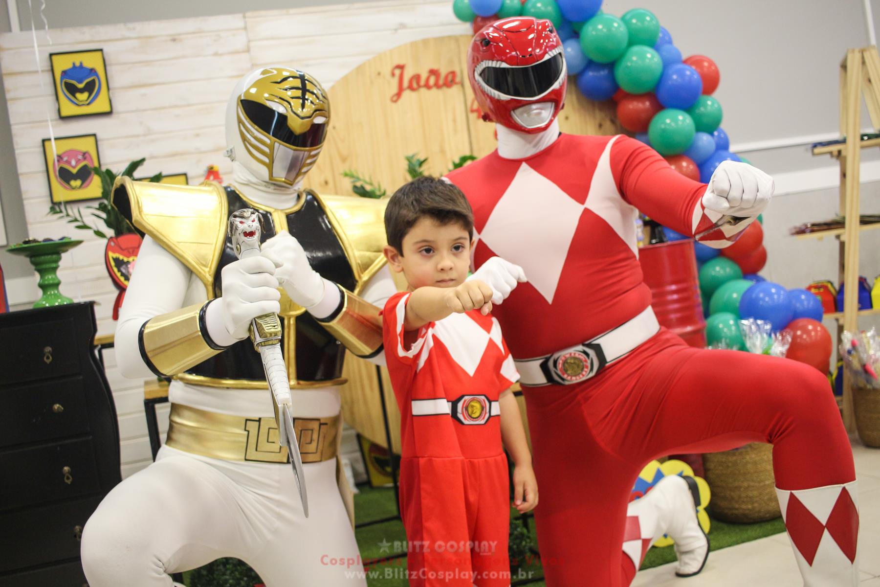 Power Rangers Personagem Vivo Para Festas.