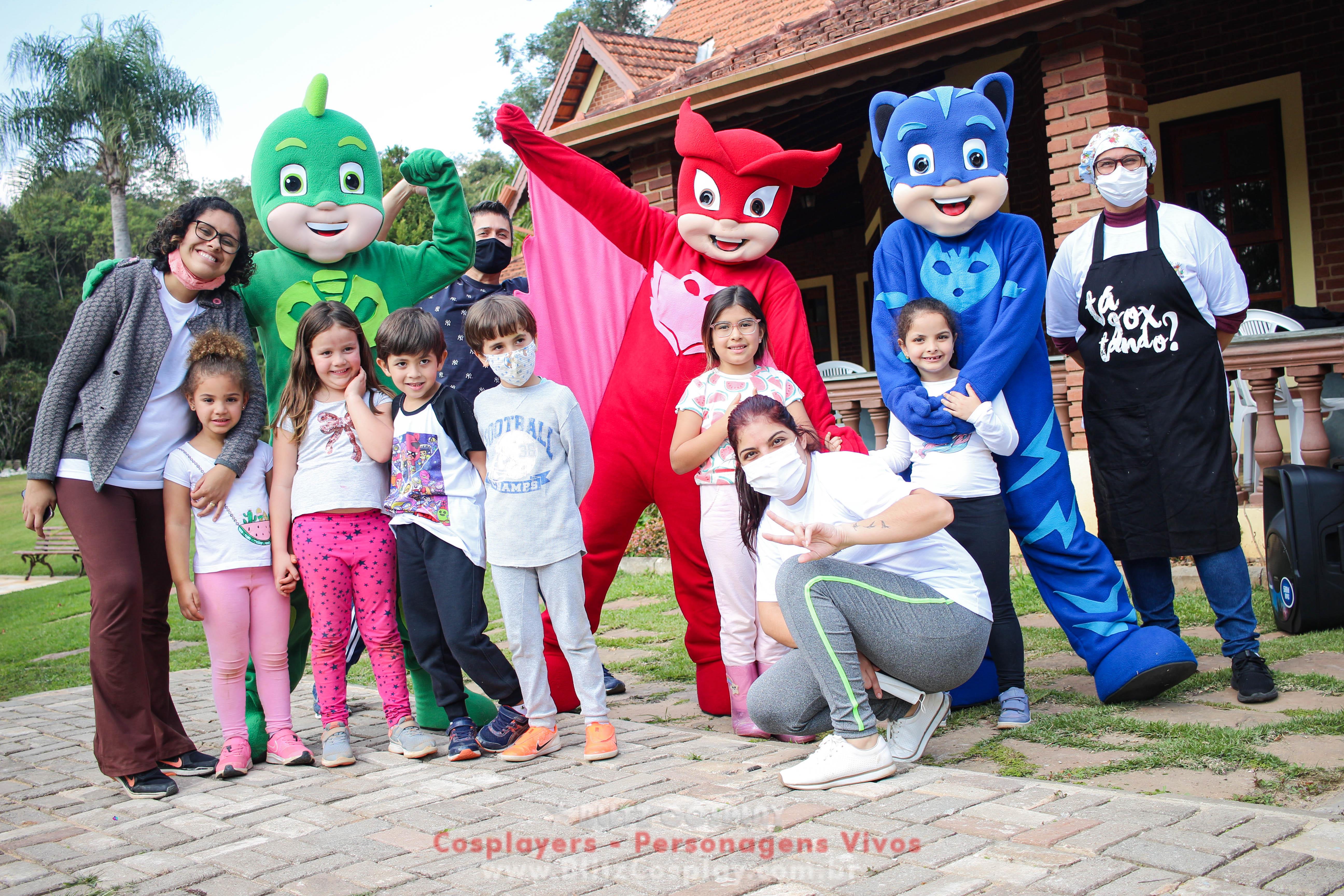 PJ Masks Personagens Vivos Para Festas e Eventos.
