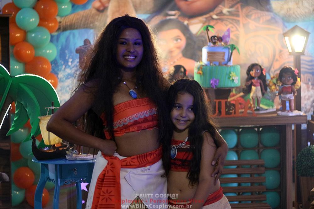 Moana personagem vivo para aniversários