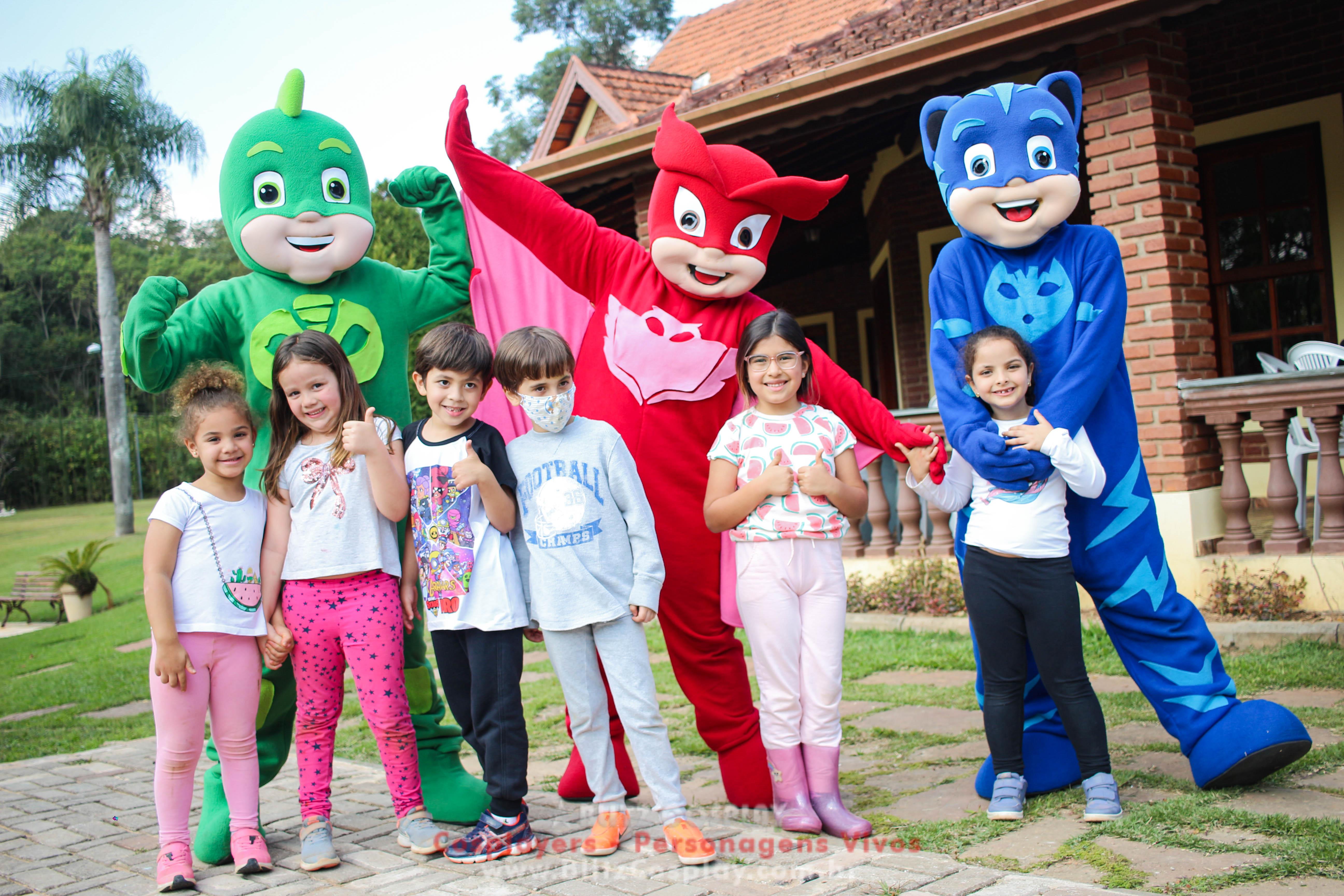 PJ Masks Personagens Vivos Para Festas e Eventos.