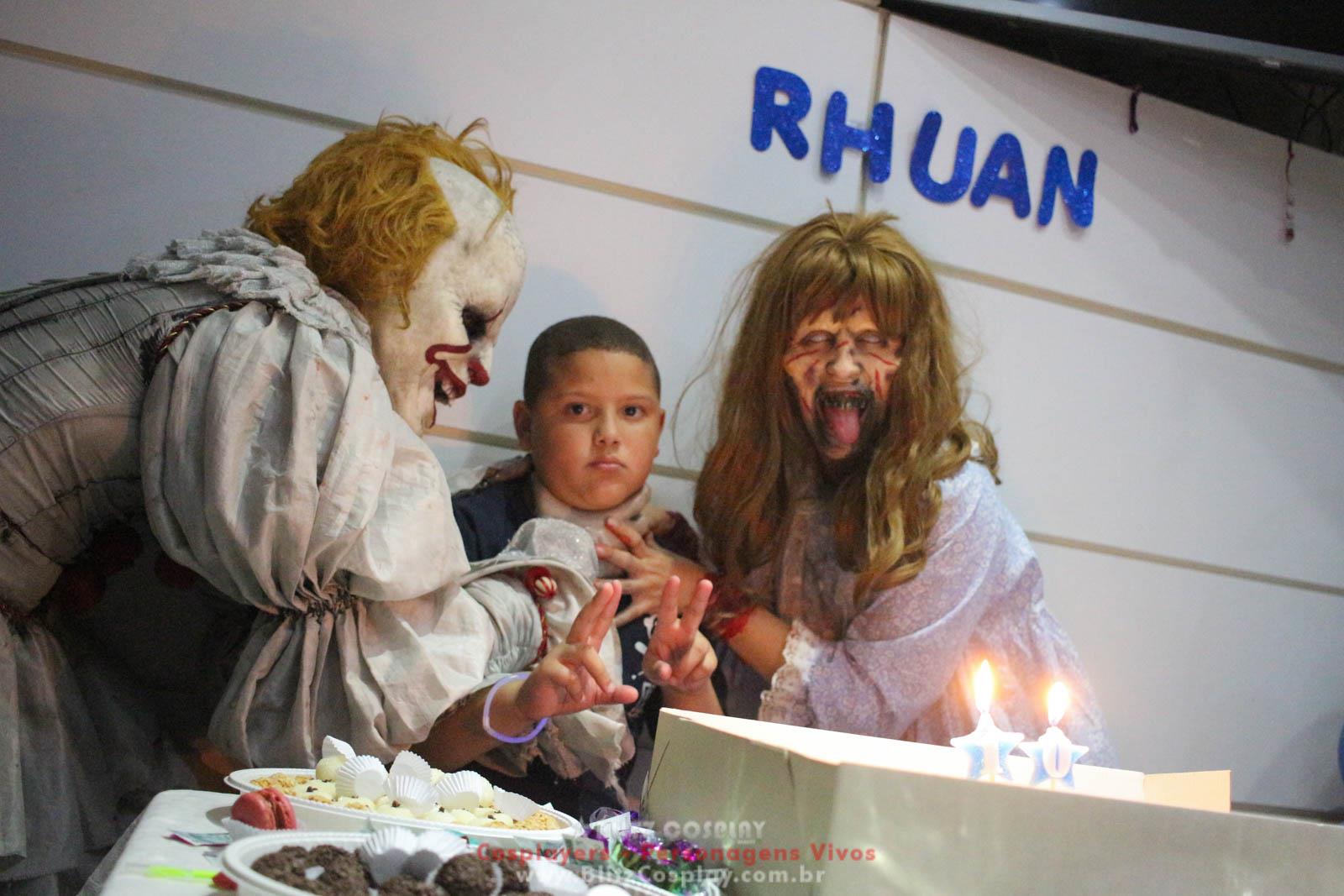 It A Coisa e Exorcista Personagem Vivo Para Festas e Eventos.