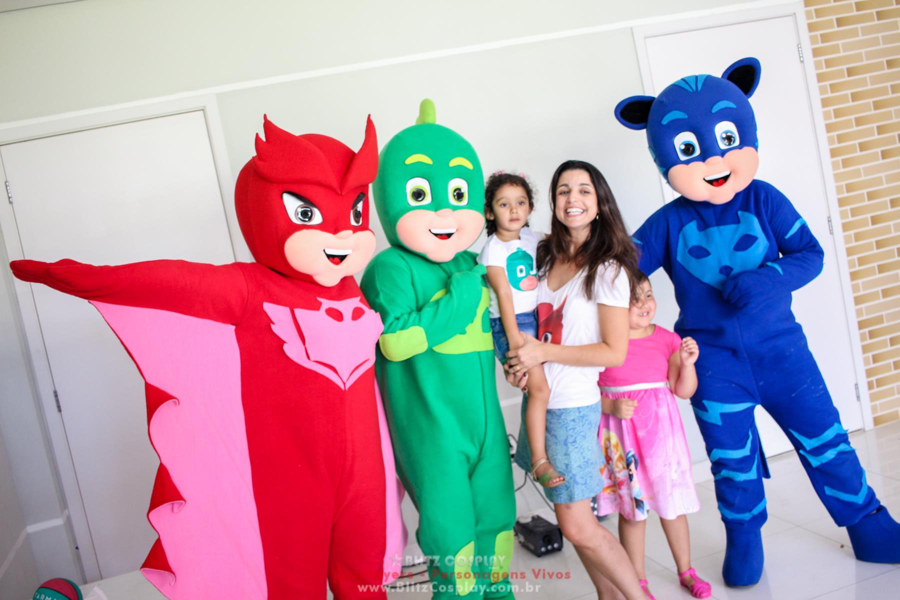 PJmask personagens vivos para eventos e festas