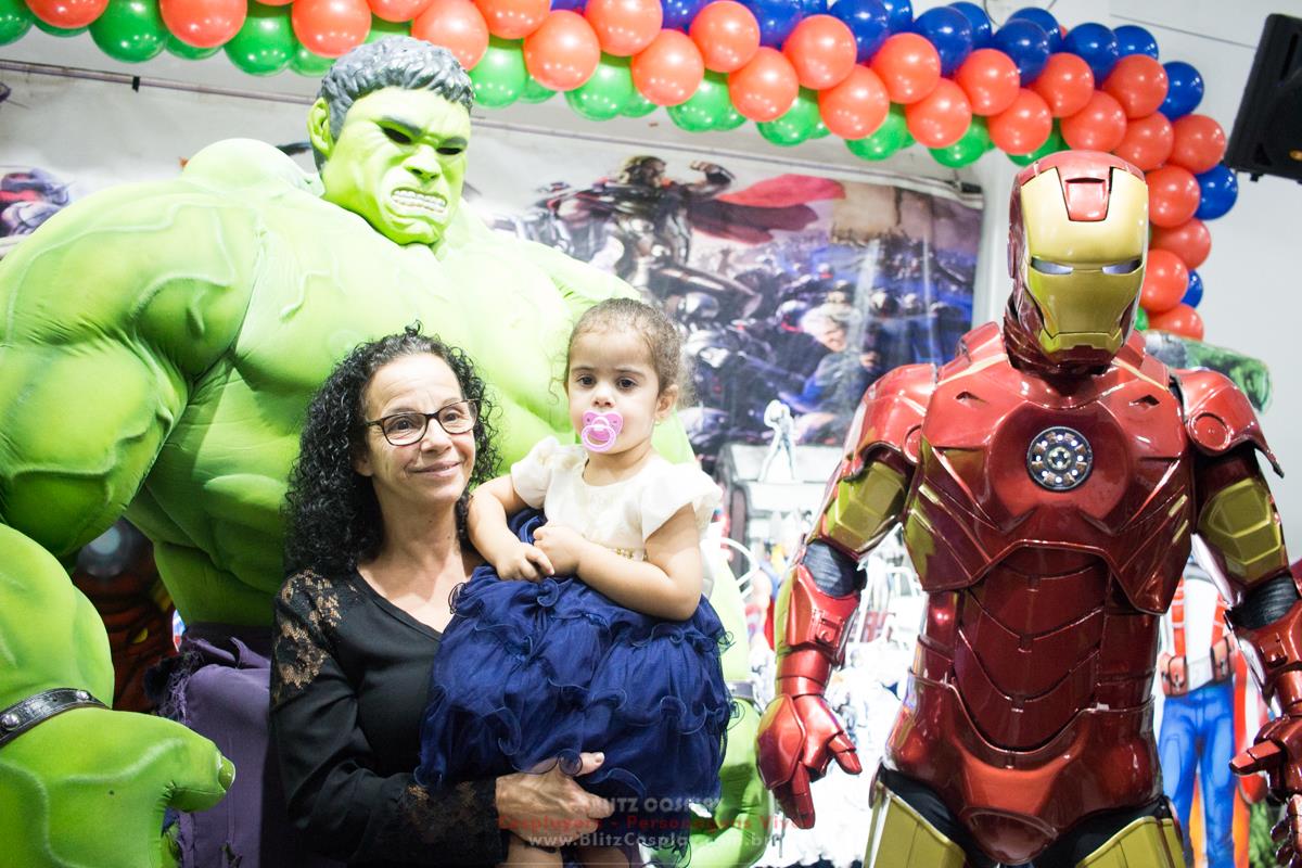 Personagem vivo Hulk para festas