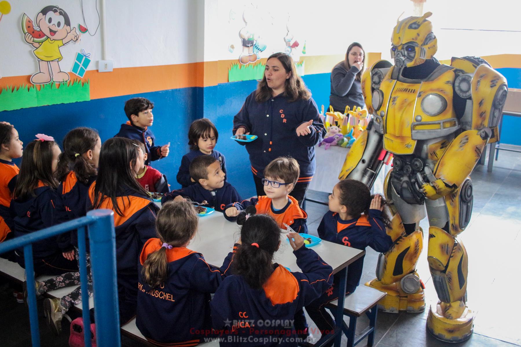 Bumblebee Personagem Vivo Para Festas.