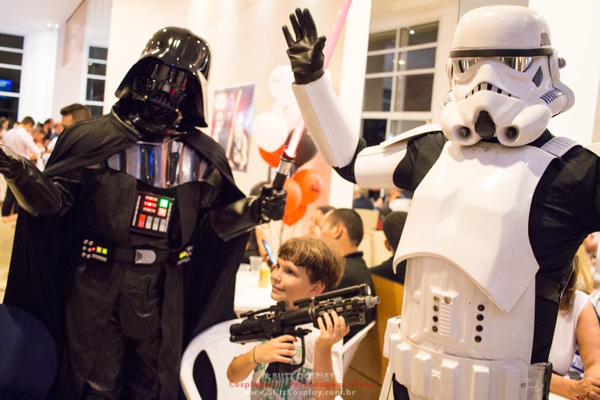 Personagem vivo Darth Vader para festas