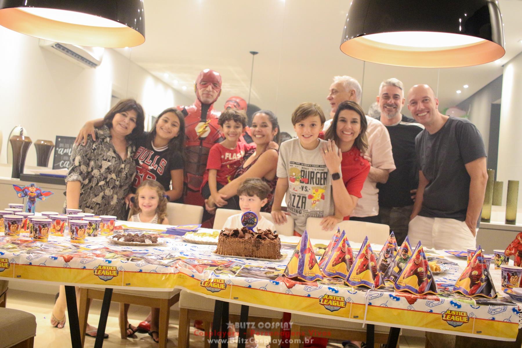 Flash personagem vivo para festas