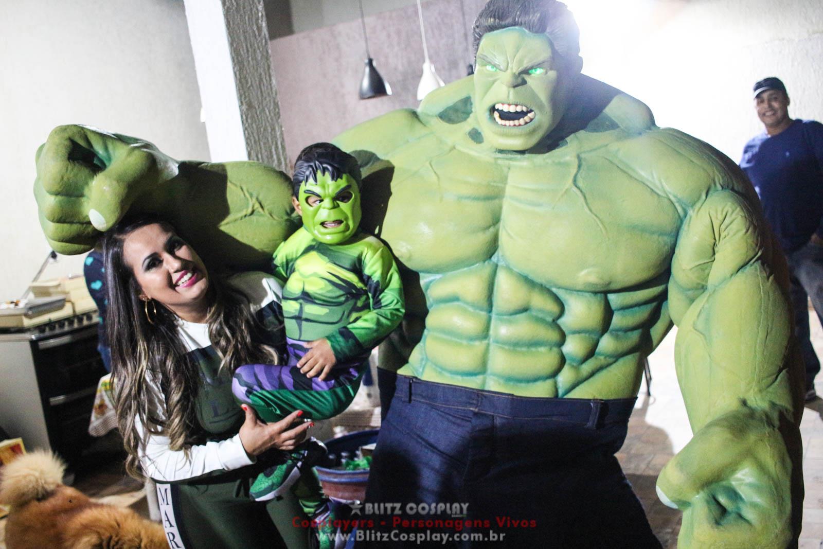 Hulk Personagem Vivo Para Festas e Eventos.