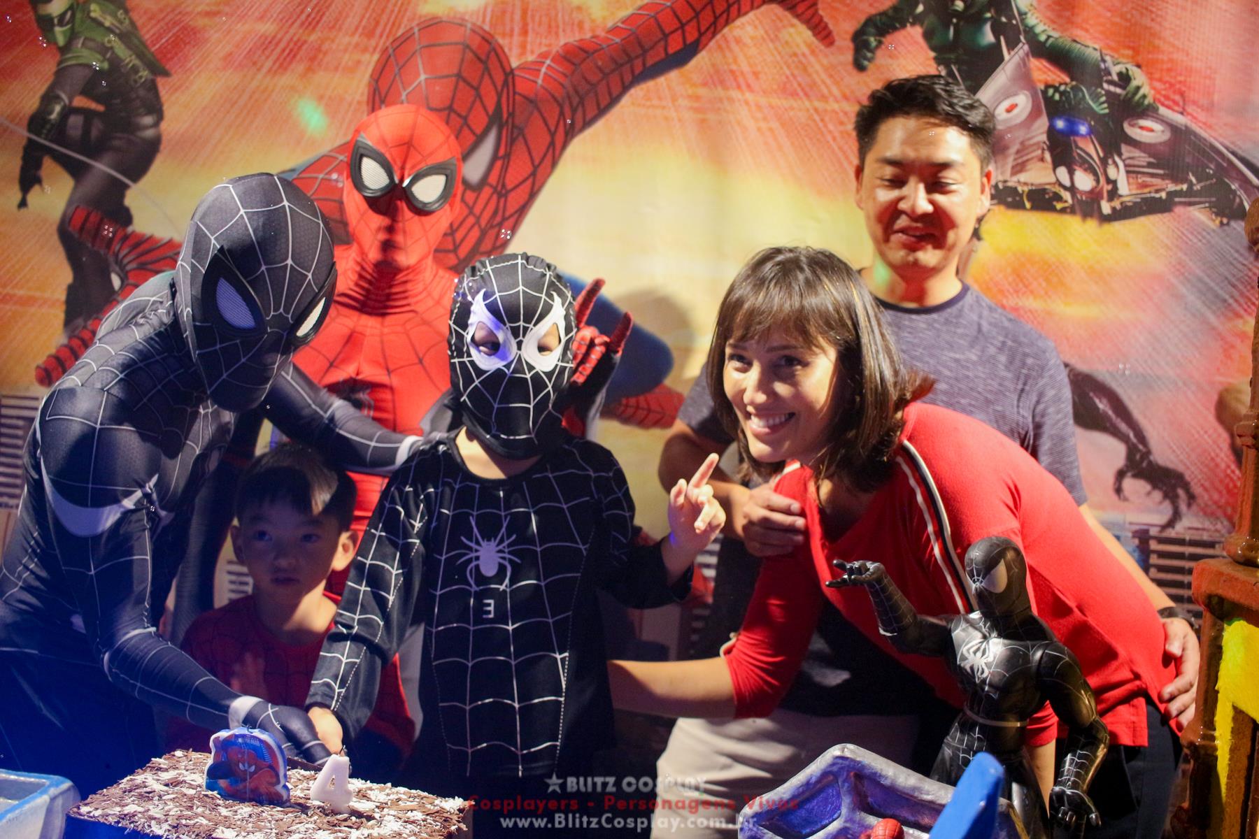 Homem Aranha personagem vivo festa