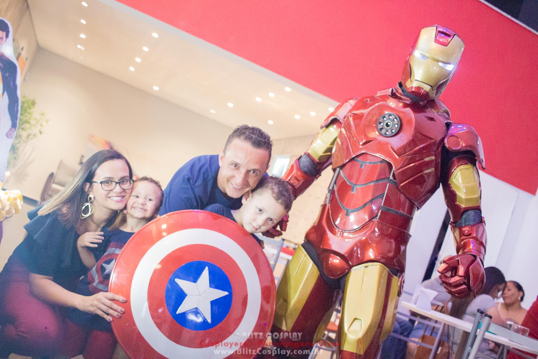 Capitão America Personagem vivo para