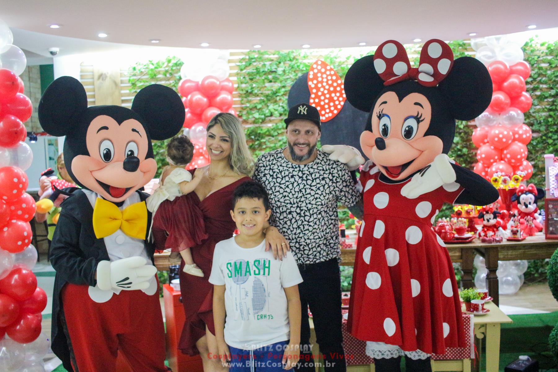 Mickey personagens vivos para festas