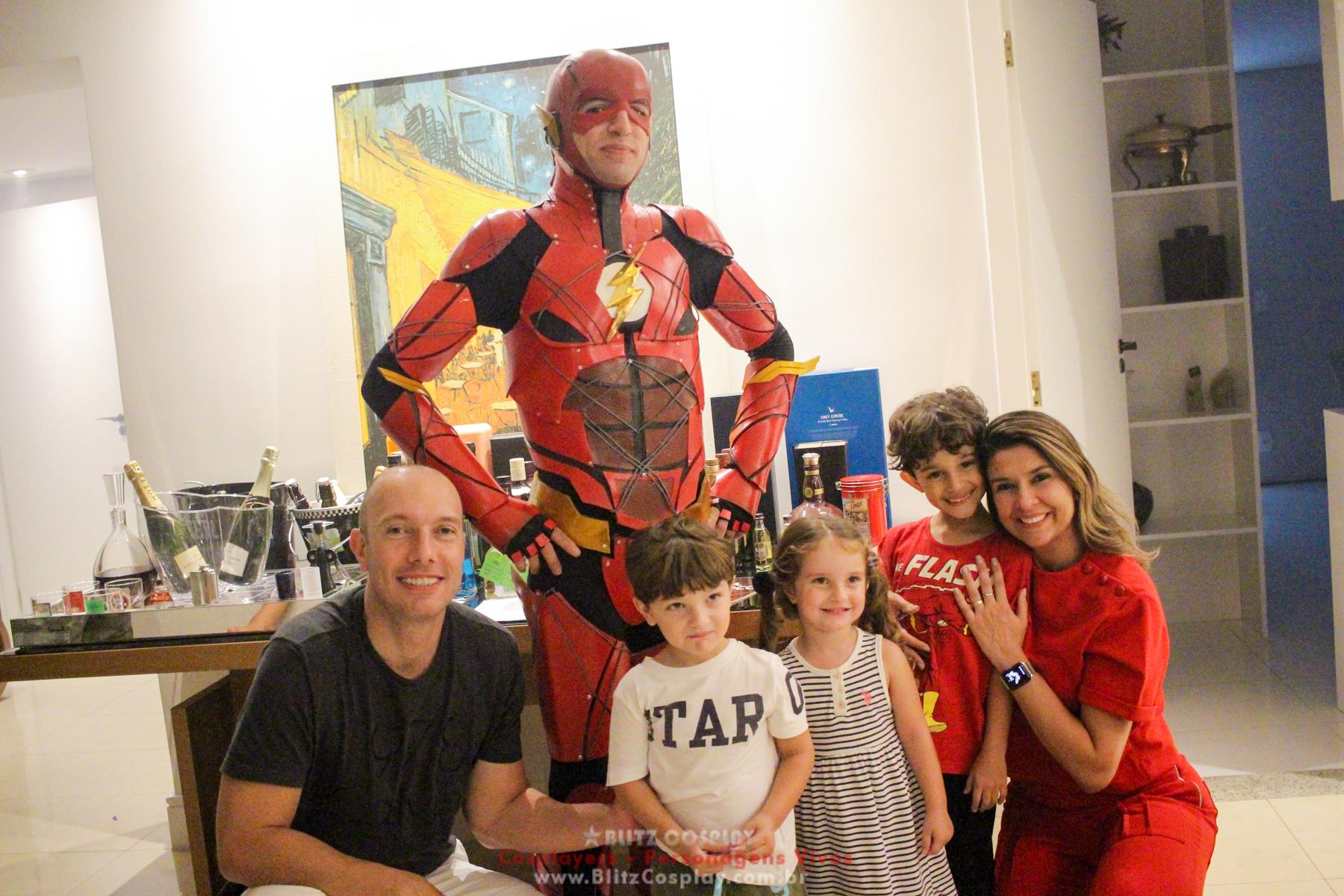 Flash personagem vivo para festas