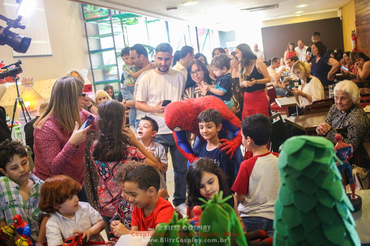 Homem Aranha Personagem Vivo Para Festas.