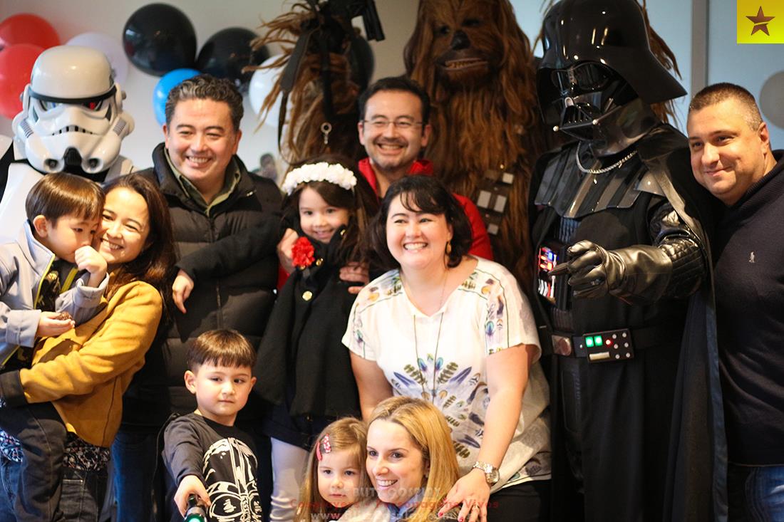 Personagens vivos Star Wars para festas