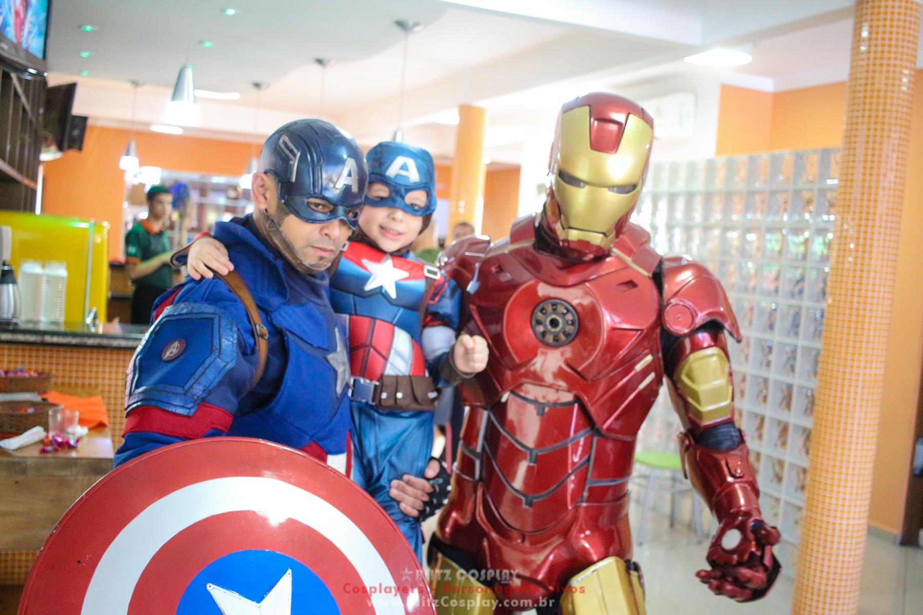 Capitão America personagem para festas