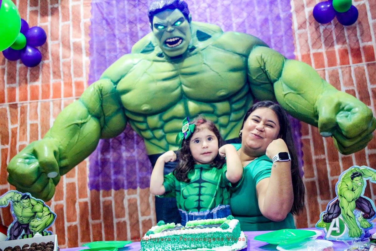 Hulk e Capitão América Personagens Vivos Para Festas.