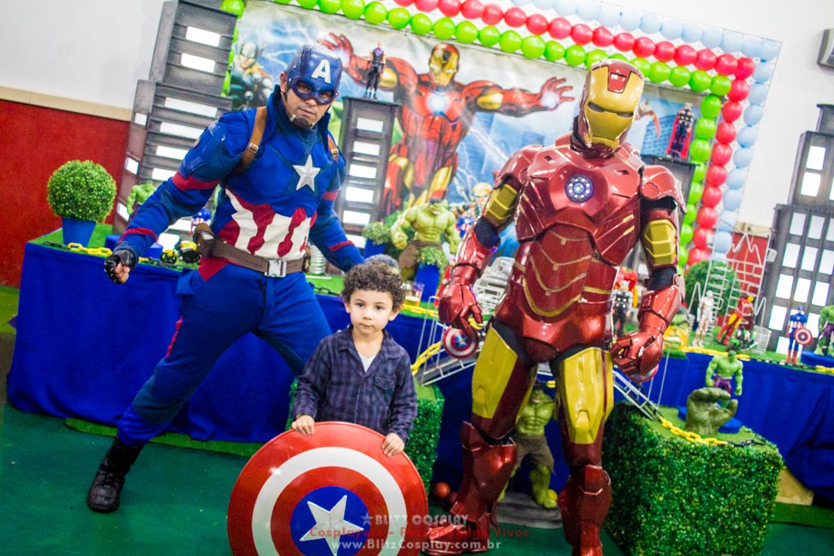 Os Vingadores Personagens vivos para festas