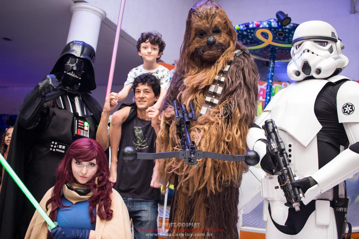 Personagem vivo Chewbacca para festa