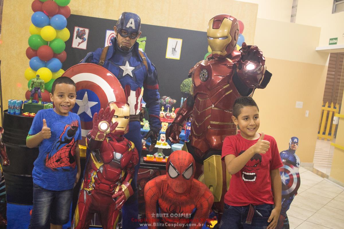 Personagem vivo Homem Aranha para festas