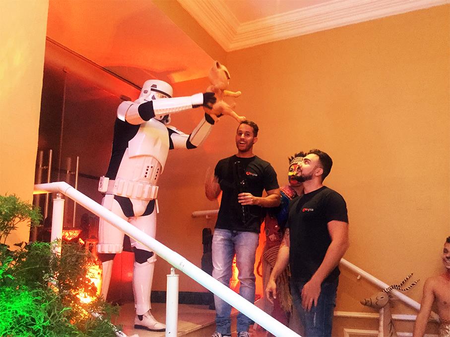 Princesa Leia personagem vivo