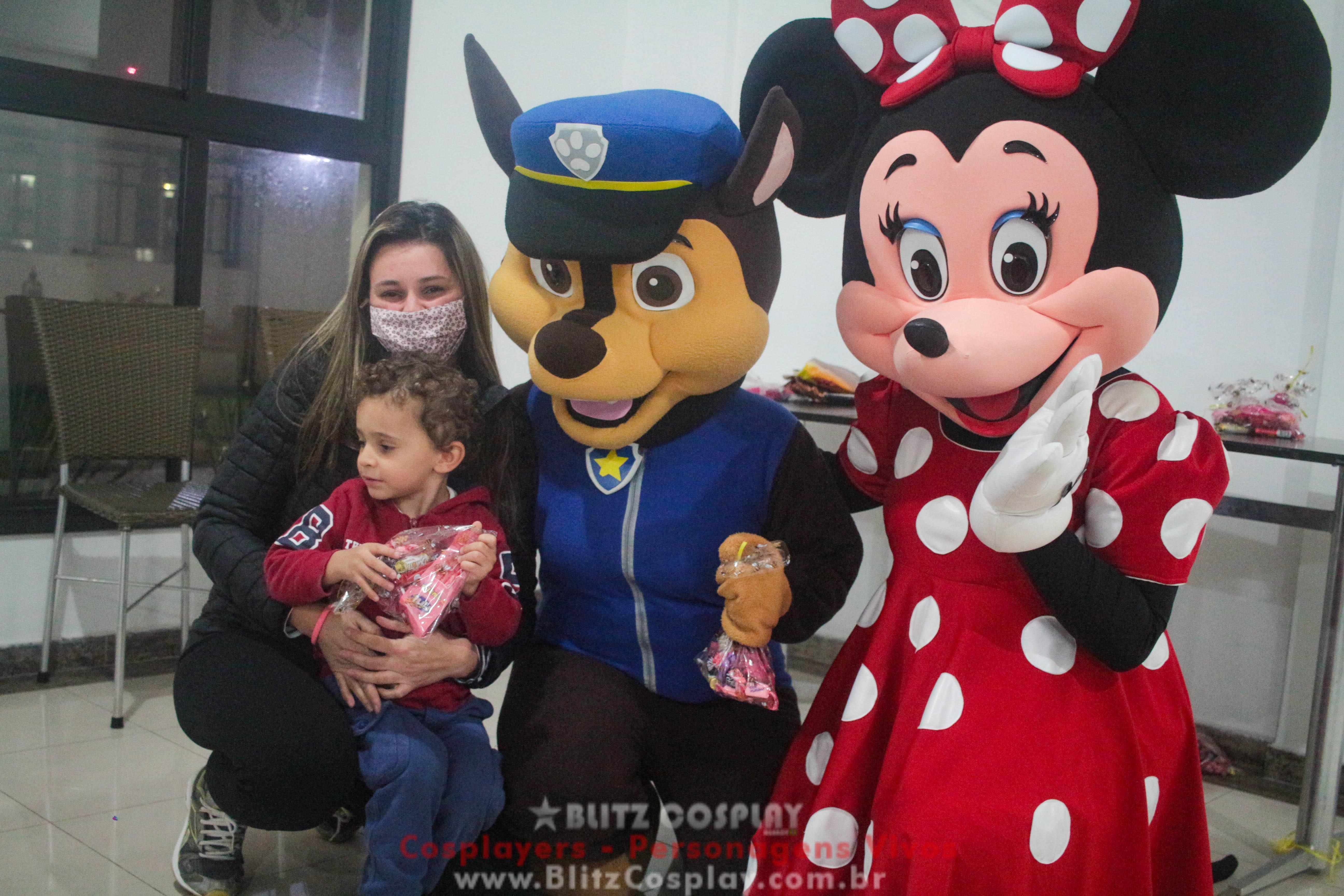 Minnie e Chase Personagens Vivos Para Festas e Eventos. 