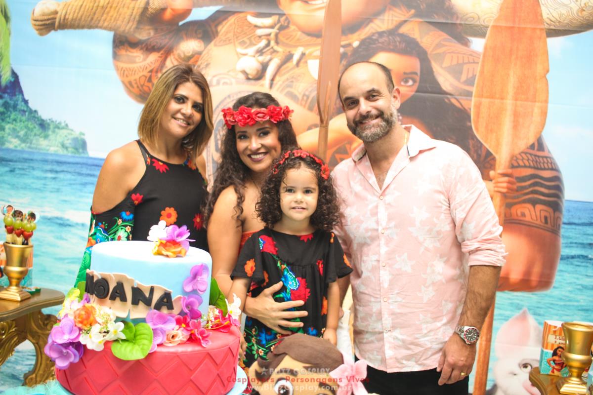 Moana personagem vivo para aniversários