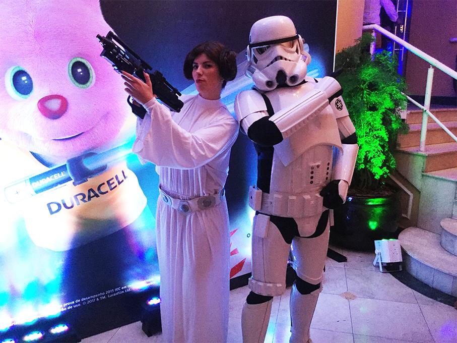 Princesa Leia personagem vivo