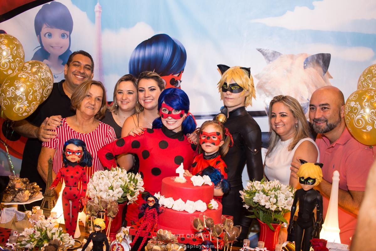 Ladybug personagens vivos para festas