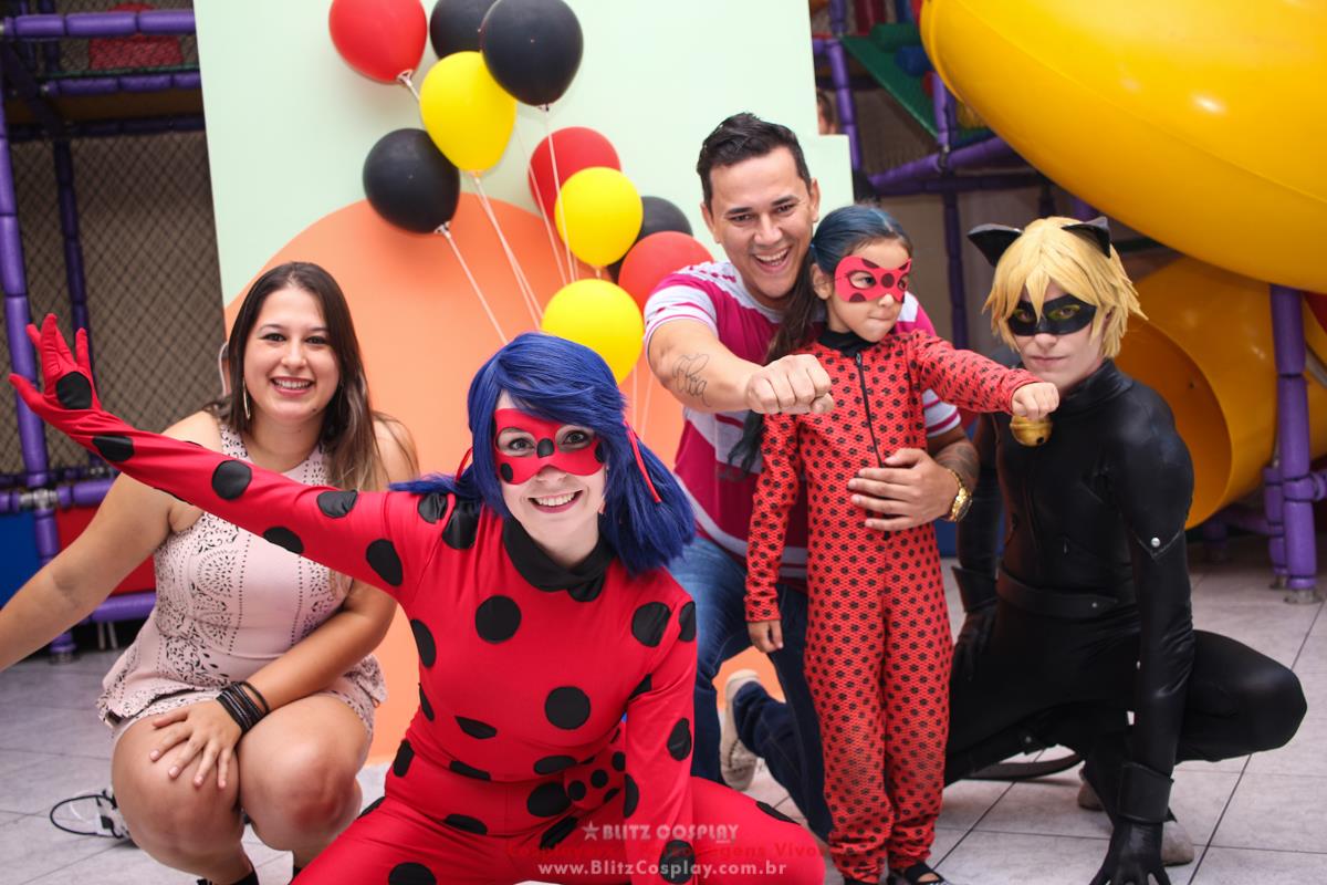 Personagens Vivos Ladybug Para Aniversários