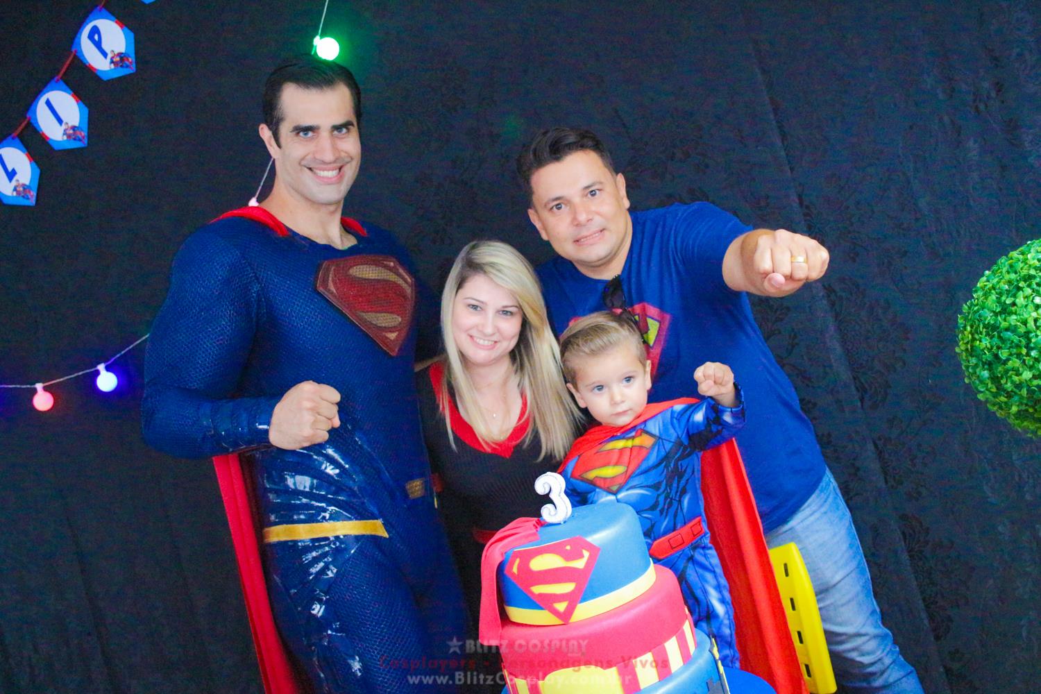 SuperMan Personagem Vivo Para Festas.