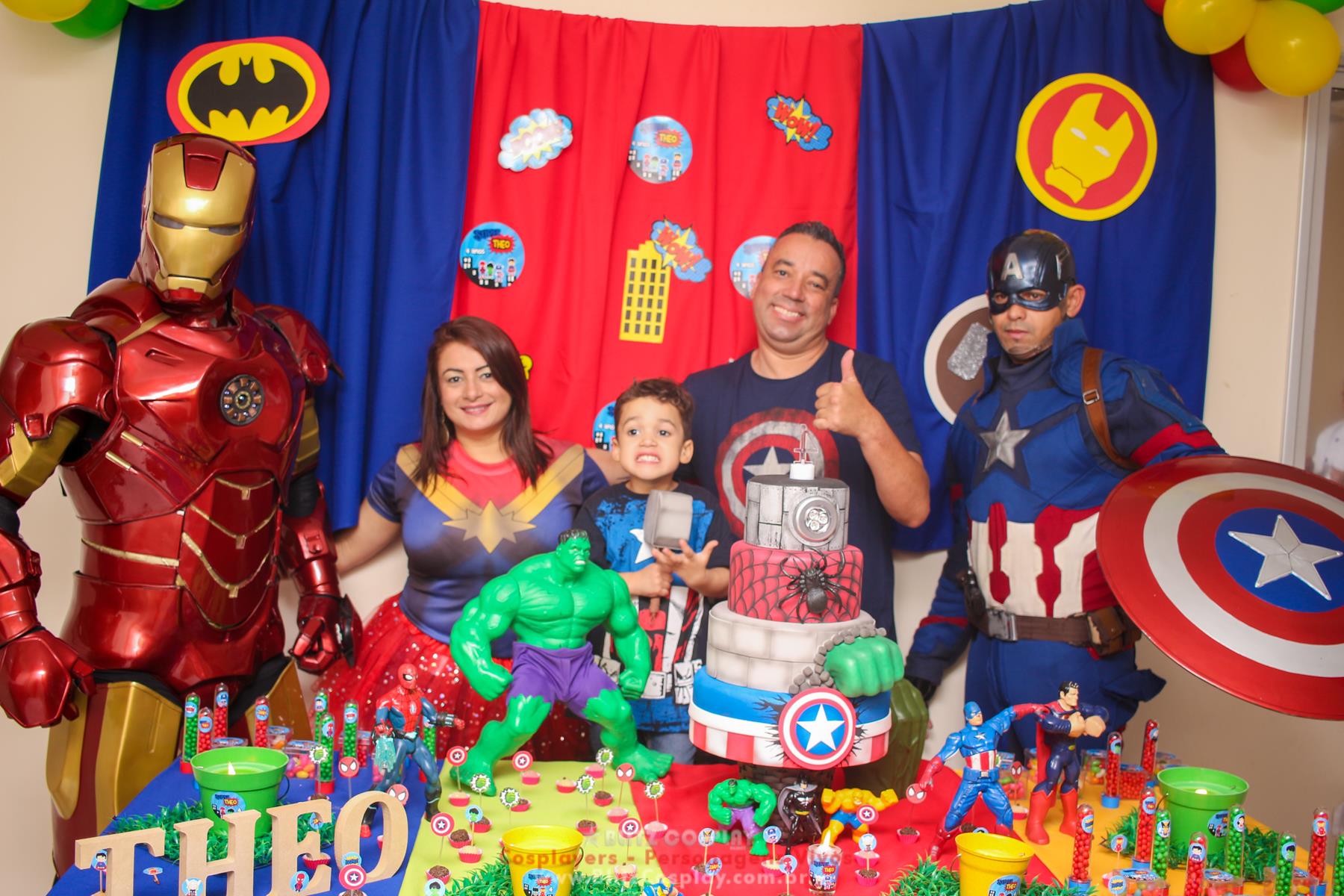 Capitão America Personagem vivo para festas