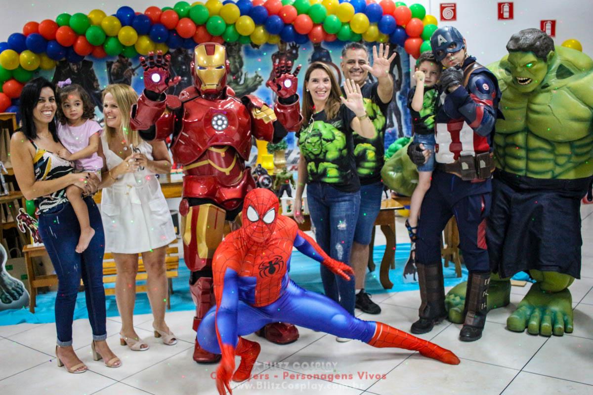 Os Vingadores Personagens Vivos Para Festas.