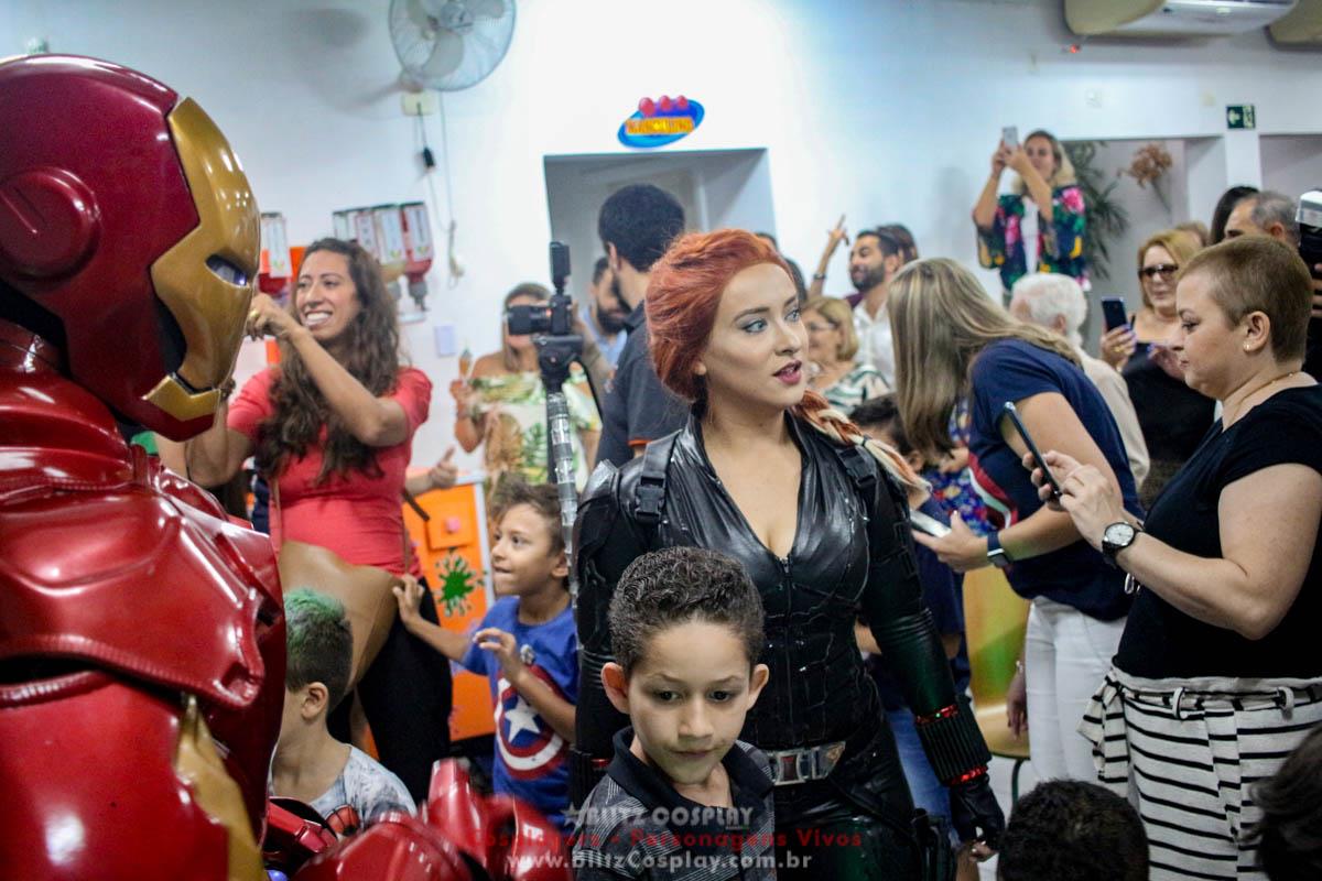 Os Vingadores Personagens Vivos Para Festas.