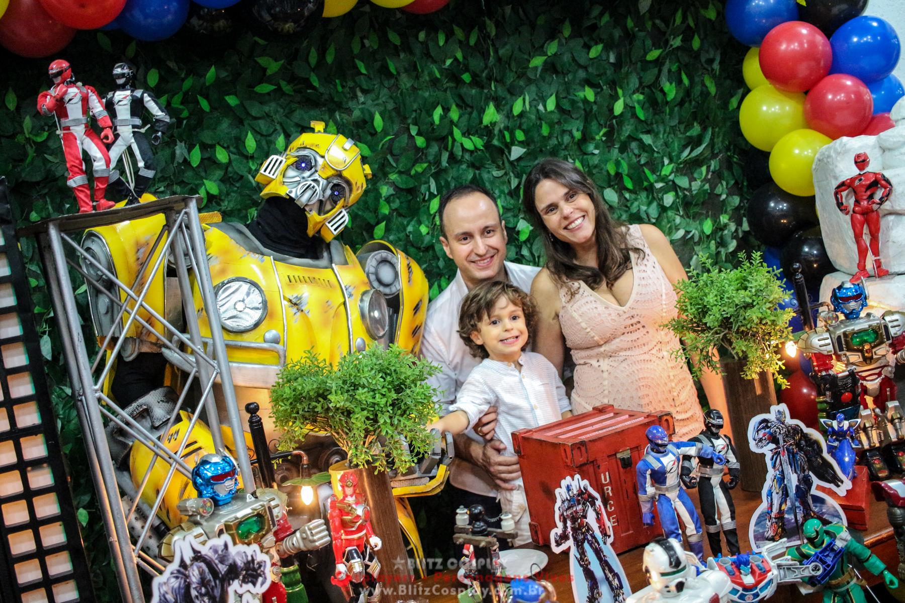 Bumblebee personagem vivo para festas